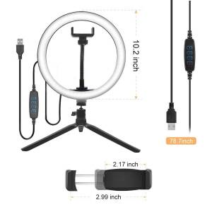 10.2 inch Ring Light with Stand Tripod for Selfies, Videos and Photography