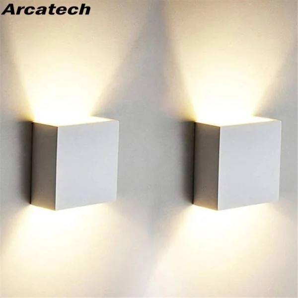 Cube COB LED Indoor Lighting Wall Lamp Modern Home Lighting Decoration Sconce Aluminum Lamp 6W 85-265V For Bath Corridor NR-126 Home & Garden Lighting