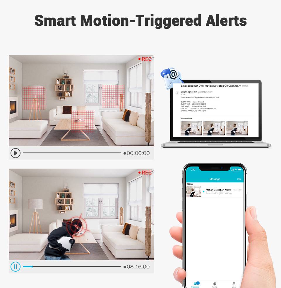 4K Ultra Clear 8CH Home Security System | H.265+ DVR With 8MP IR Outdoor Weatherproof CCTV Cameras 4K Ultra Clear 8CH Home Security System | H.265+ DVR With 8MP IR Outdoor Weatherproof CCTV Cameras