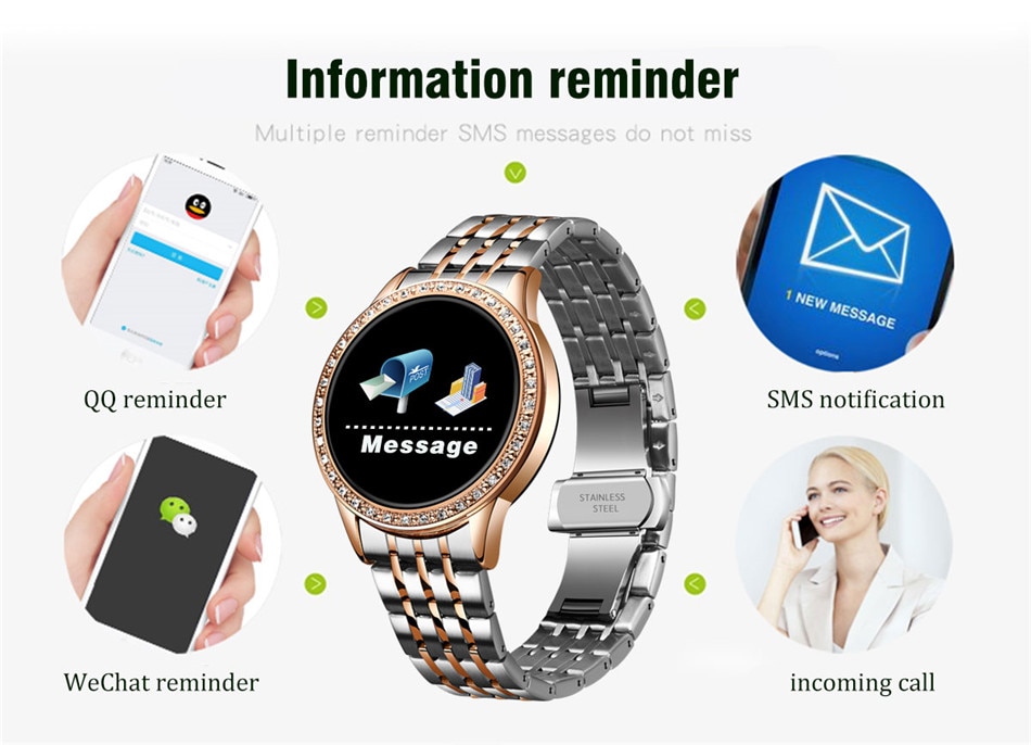 LIGE New Smart Watch Women Blood Pressure Heart Rate Monitor Smart Band Fitness tracker Sport watch Smartwatch Reloj inteligente LIGE New Smart Watch Women Blood Pressure Heart Rate Monitor Smart Band Fitness tracker Sport watch Smartwatch Reloj inteligente