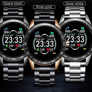 Waterproof Men Smart Watch | Heart Rate, Blood Pressure + Fitness Tracker Smart Watch