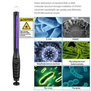 Portable UV Light Sanitizer Wand | Sterilizer, Germicidal, Disinfectant Home & Garden Lighting Health & Household