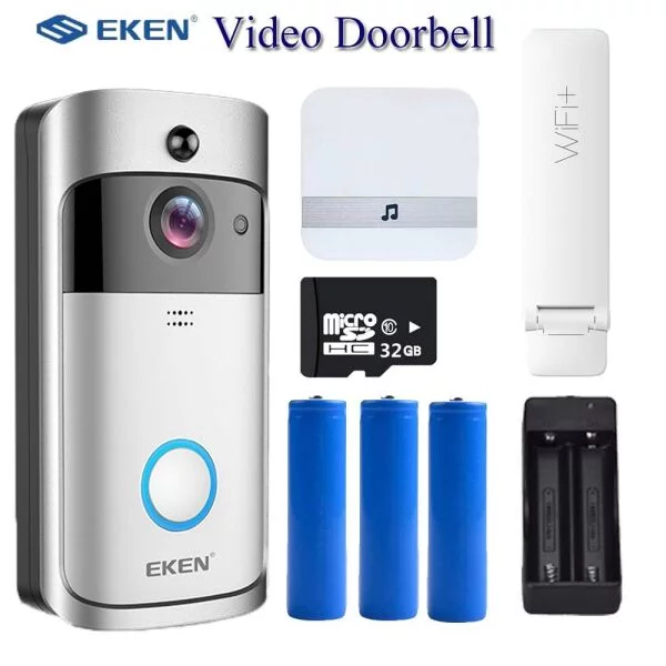 EKEN V5 WiFi Security Video Door Bell with Night Vision CCTV Intercom Home & Garden Electronics