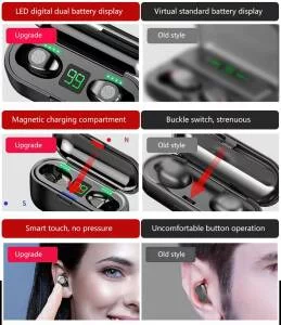 Wireless Earbuds Sport | Bluetooth 5.0 with 2000mAh Charging Box/Power Bank Electronics Headphones Sport & Fitness