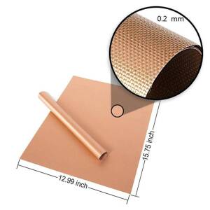 5 Pcs Non-Stick Copper BBQ Mats Teflon Baking Sheets