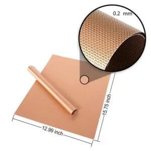 5 Pcs Non-Stick Copper BBQ Mats Teflon Baking Sheets