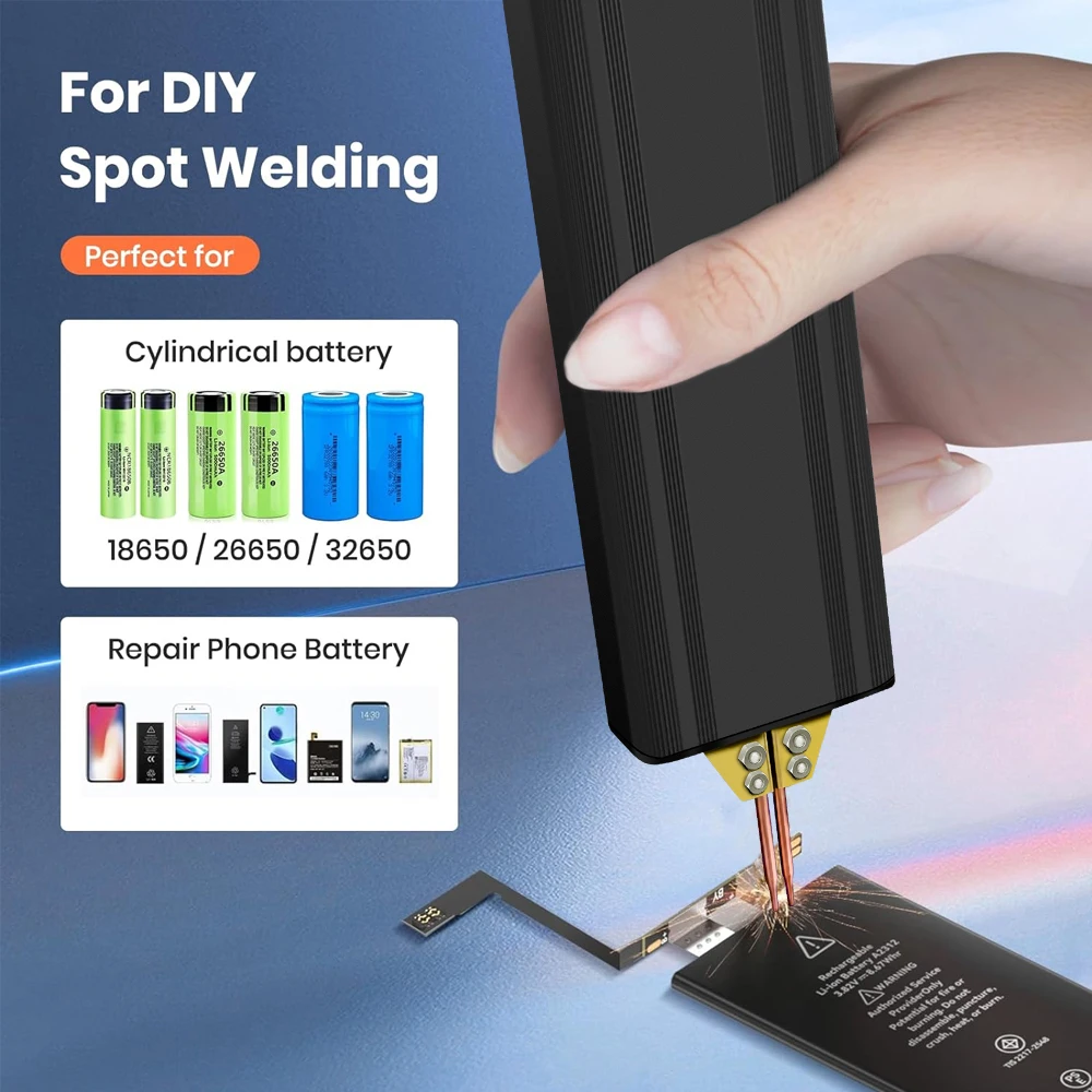 Spot Welder for 18650 lithium battery cells, nickel strip, and nickel belt welding