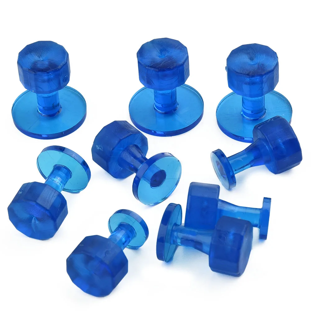 9pcs Ice Blue Dead Center Tornado Tabs for Glue Pull PDR Dent Removal