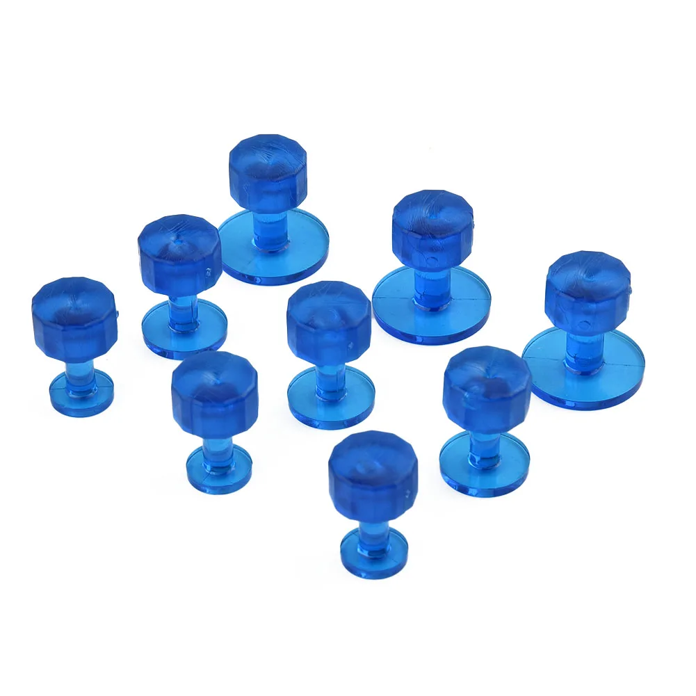 9pcs Ice Blue Dead Center Tornado Tabs for Glue Pull PDR Dent Removal