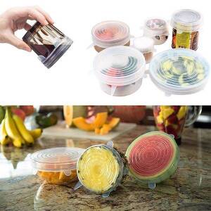 Reusable Silicone Stretch Lids | Vegetables/Food Bowl & Container Seal