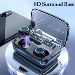 TWS Wireless Bluetooth Earbuds with 3300mAh Charging Box/Power Bank