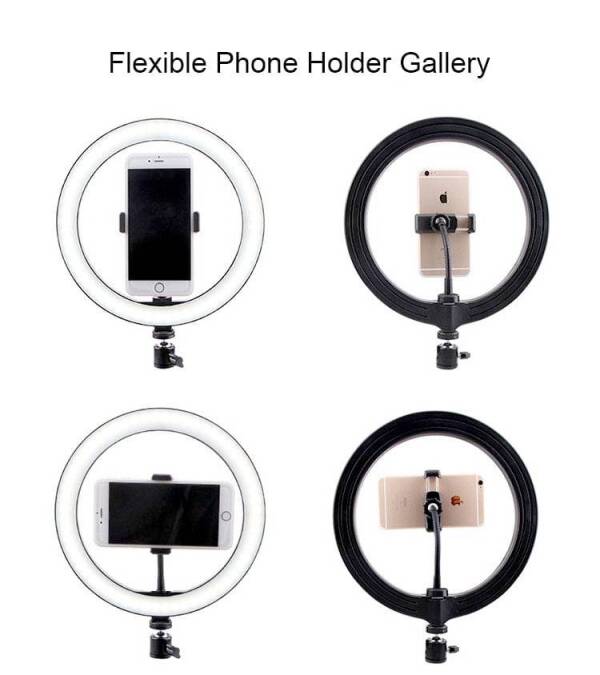 10.2"Selfie Ring Light con soporte de trípode + 3.5" de iluminación recargable Accesorios para smartphones iGadgets