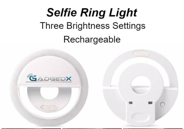 Luz recargable Selfie Ring para iPhone, FaceTime, TikTok, Zoom, Accesorios para Smartphone YouTube iGadgets