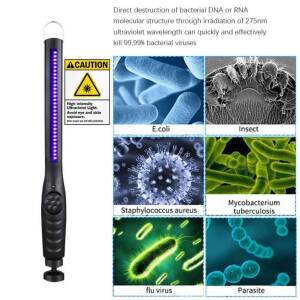 Varita de desinfectante de luz UV portátil | Esterilizador, Germicidal, Desinfectante Hogar & Iluminación de Jardines Salud & Hogar