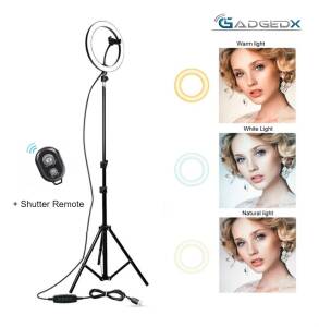 10.2 inch Ring Light with Stand & Remote Shutter
