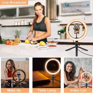 10.2 inch Ring Light with Stand & Remote Shutter