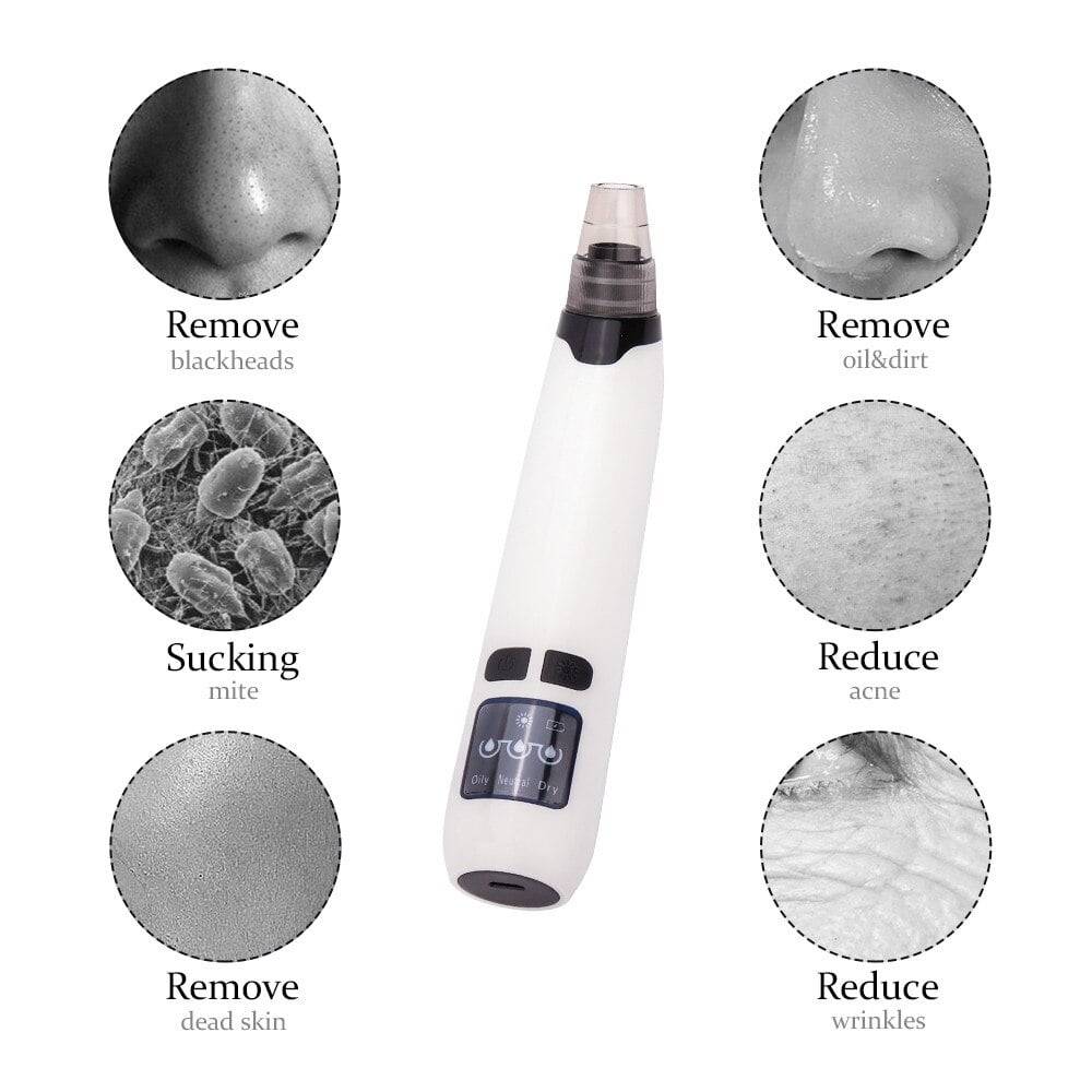 Blackhead Remover Vacuum Pore Cleaner + Mini Nano Facial Steamer Kit