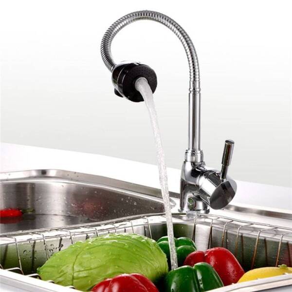 360° Flexible Kitchen Faucet Spout | Single Handle, Adjustable Pull Down Kitchen Gadgets