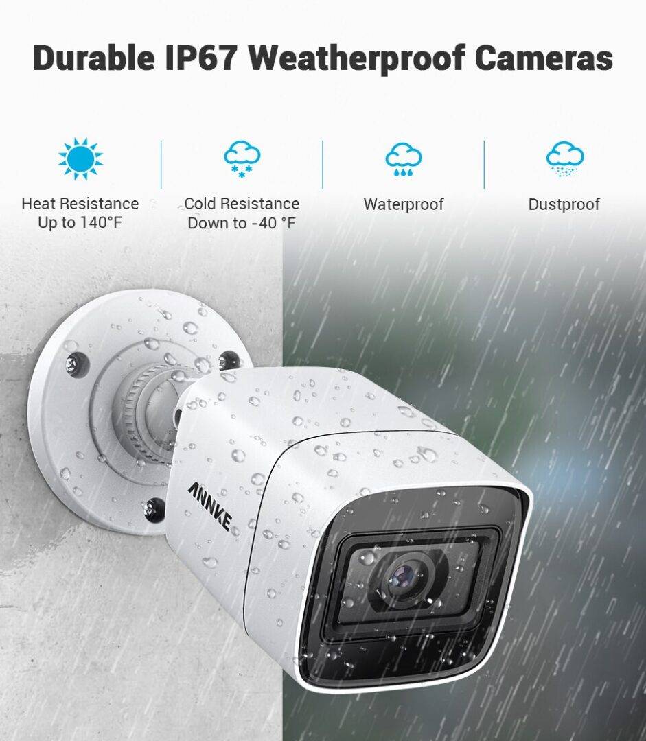 4K Ultra Clear 8CH Home Security System | H.265+ DVR With 8MP IR Outdoor Weatherproof CCTV Cameras