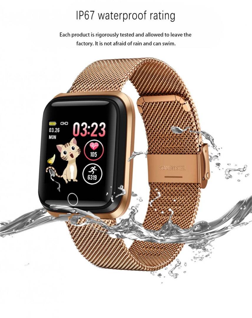 2019 New Smart watch waterproof Tempered glass Activity Fitness tracker Heart rate monitor LIGE Men women smartwatch sport watch