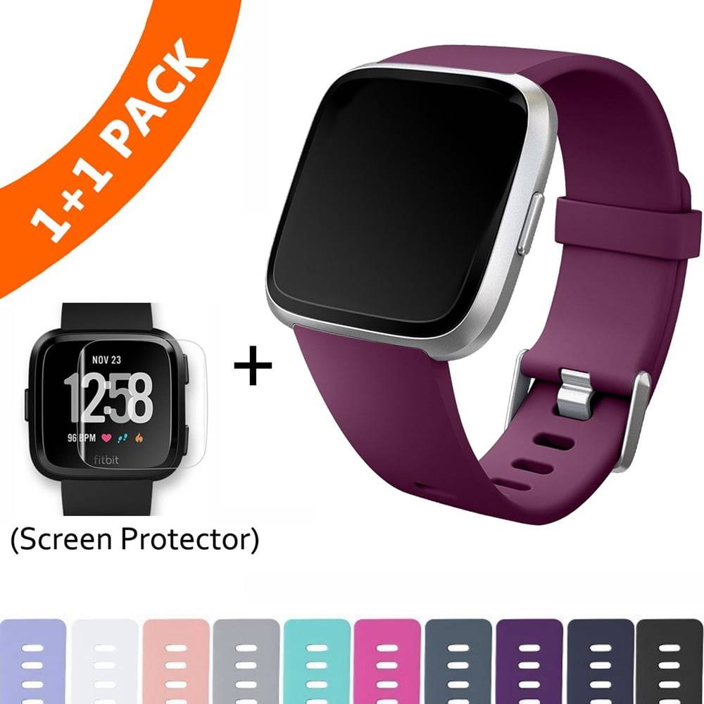 Replacement Band For Fitbit Versa/Versa Lite Strap Soft Silicone Waterproof Wrist Accessories Strap For Fit bit Versa Bracelet