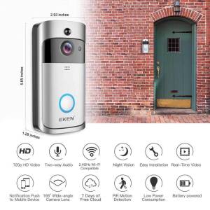 EKEN V5 WiFi Security Video Door Bell with Night Vision CCTV Intercom Home & Garden Electronics