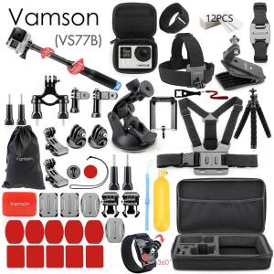 Vamson VS77 GoPro accessory kit | Compatible with GoPRO Hero, EKEN, Xiaomi Camping Hunting iGadgets Electronics Outdoor Activities Sport & Fitness Fishing
