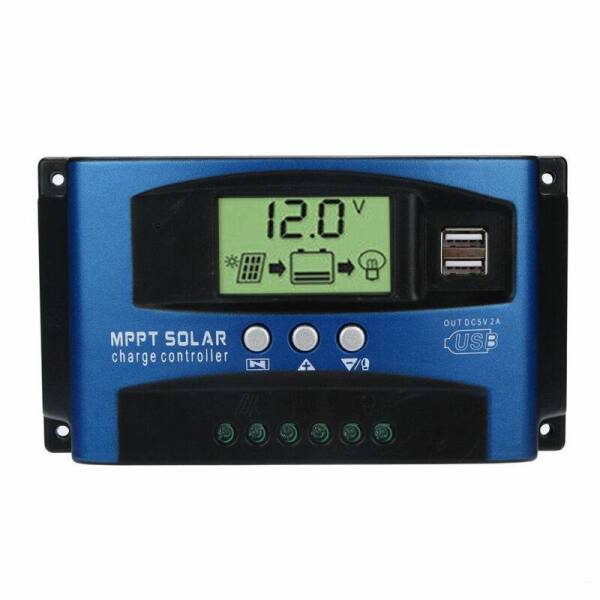 30-100A MPPT Solar Charge Controller | 12V/24V Battery Array Compatible