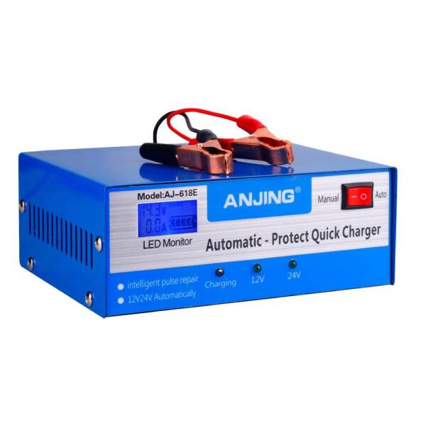 ANJING Fully Automatic Pulse Repair/Battery Desulfator Charger | 12V~24V Electronics Automobiles & Motorcycles Battery Chargers Batteries