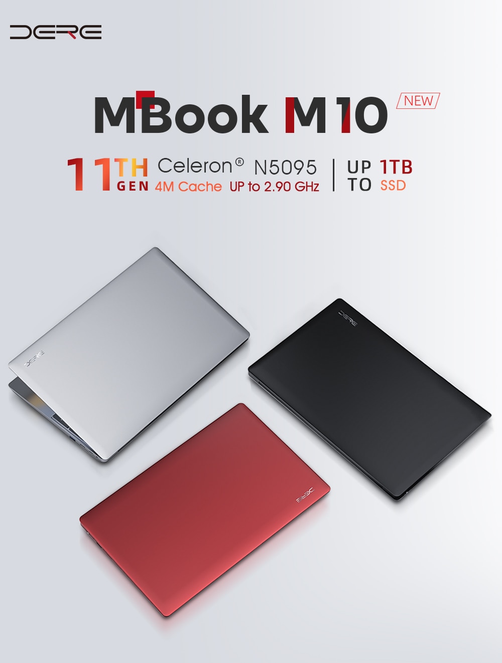 15.6 inch Intel Celeron N5095 12GB RAM 512 SSD PC Laptop Windows Notebook