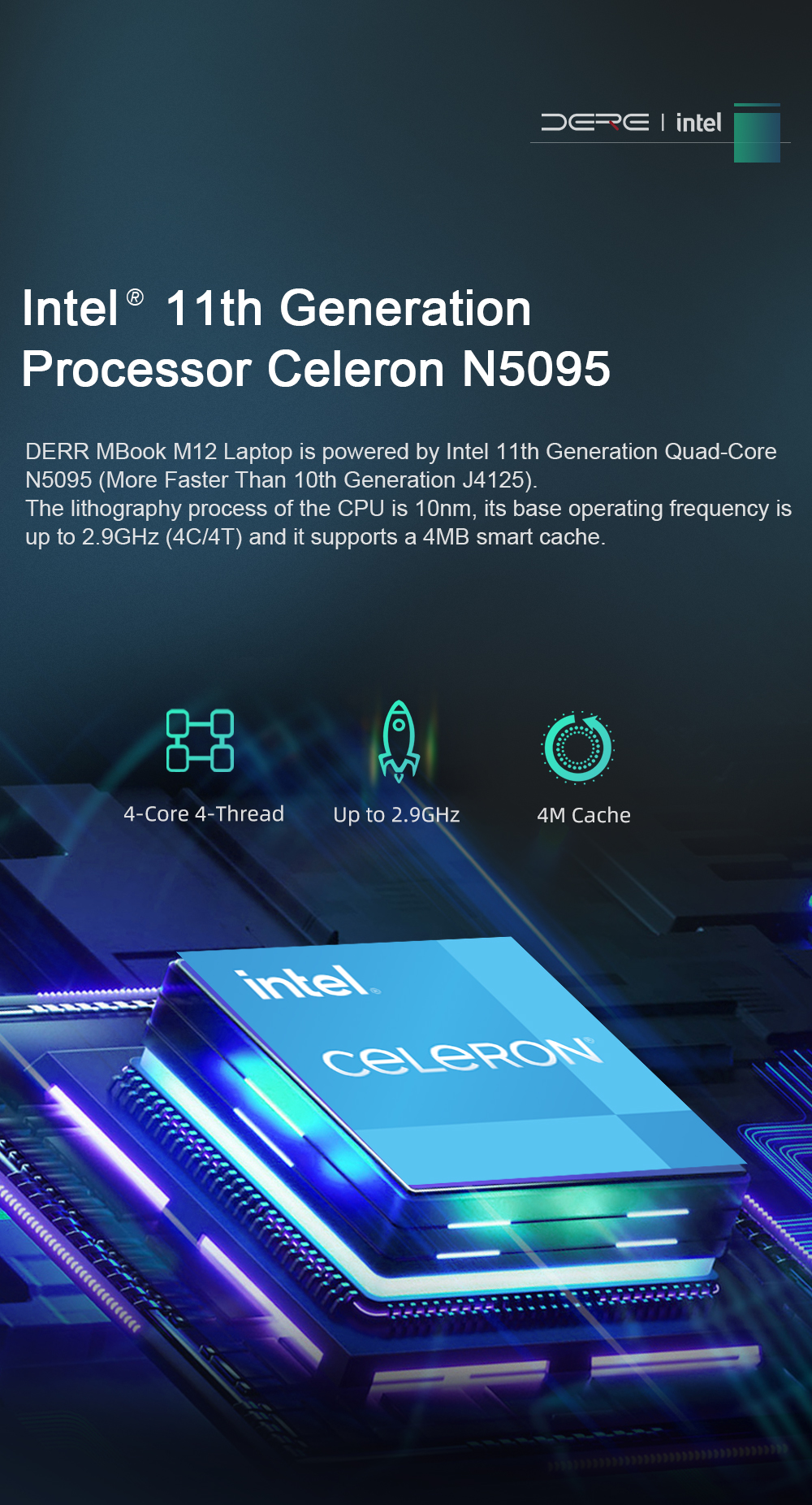 Intel 11th Generation Celeron N5095 Processor
