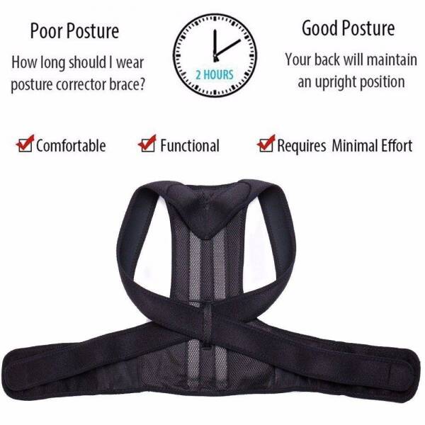 Adjustable Back Posture Corrector Brace | Clavicle Support | Stop Slouching and Hunching