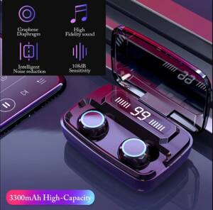 TWS Wireless Bluetooth Earbuds with 3300mAh Charging Box/Power Bank