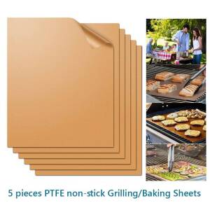 Non-Stick Copper BBQ Mats Teflon Baking Sheets